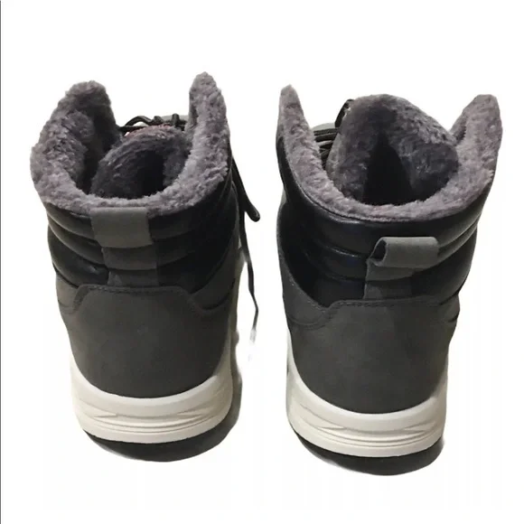 Men’s Fashion Professional Skateboard Sport Ankle Boots High Top Lace Up Fleece - Picture 5 of 7